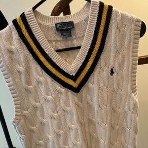 Polo by Ralph Lauren Men's Cream Sweater Vest